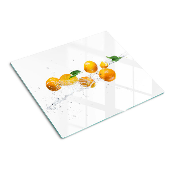 Tábua para corte Frutas cítricas com água