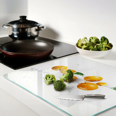 Tábua para corte Frutas cítricas com água