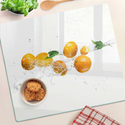 Tábua para corte Frutas cítricas com água