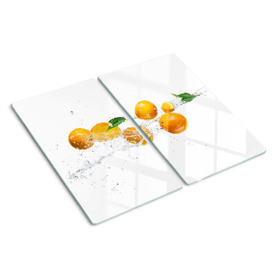 Tábua para corte Frutas cítricas com água