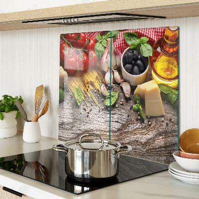 Tábua para cozinha Cozinha italiana com massas e vegetais