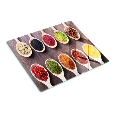 Tábua para corte Especiarias em colheres