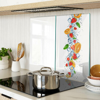 Tábua para corte Frutas e folhas coloridas