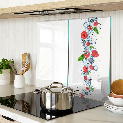 Tábua para cozinha Padrão floral com frutas vermelhas