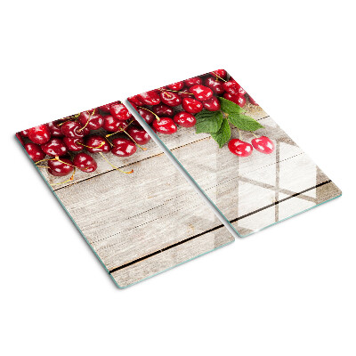 Tábua para cozinha Cerejas em um fundo de madeira