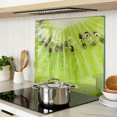 Tábua para corte Kiwi com gotas de água