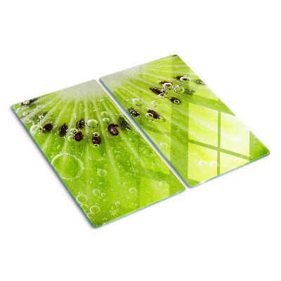 Tábua para corte Kiwi com gotas de água