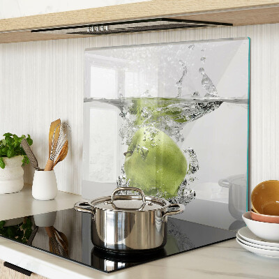 Tábua para cozinha Maçã verde na água