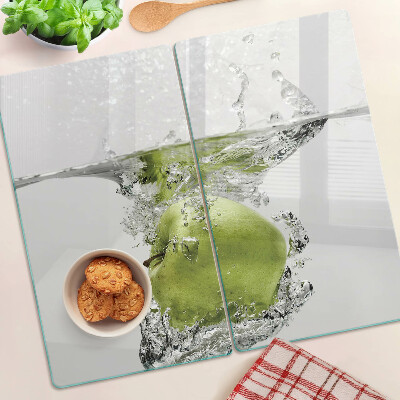 Tábua para cozinha Maçã verde na água