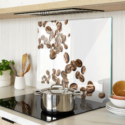 Tábua para corte Grãos de café em movimento