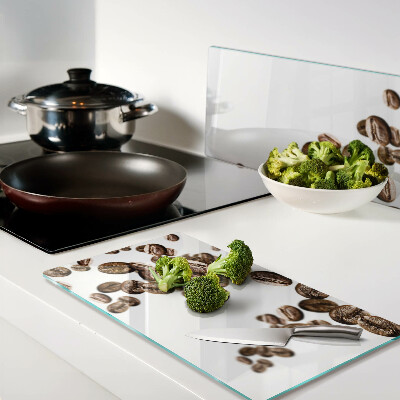 Tábua para corte Grãos de café em movimento