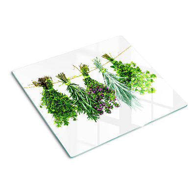 Tábua para cozinha Ervas secas em uma corda