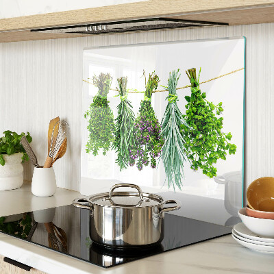 Tábua para cozinha Ervas secas em uma corda