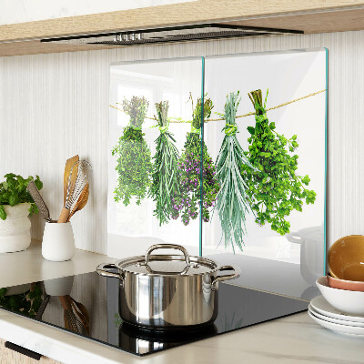 Tábua para cozinha Ervas secas em uma corda