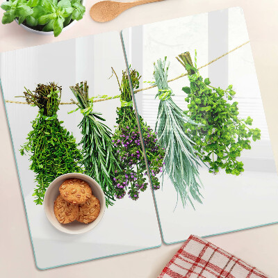 Tábua para cozinha Ervas secas em uma corda