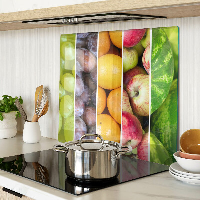 Tábua para corte Frutas nas cores do arco-íris