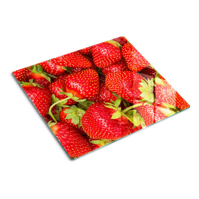 Tábua para corte Morangos no fundo