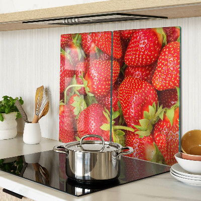 Tábua para corte Morangos no fundo