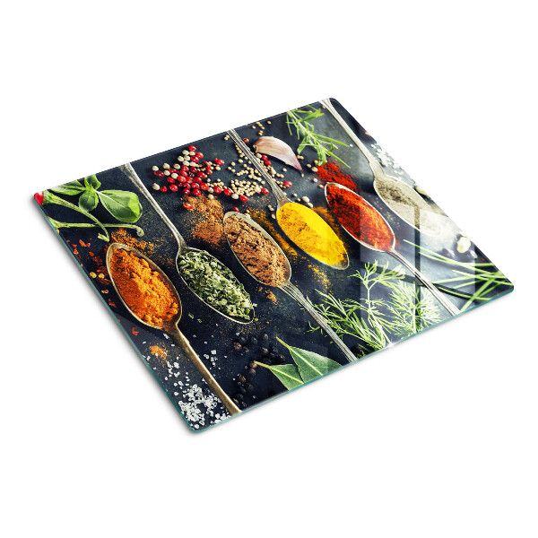 Tábua para cozinha Especiarias em colheres