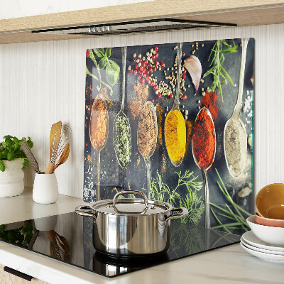 Tábua para cozinha Especiarias em colheres