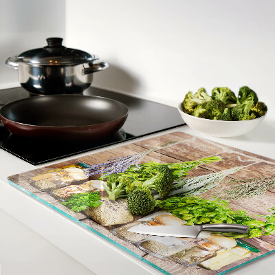 Tábua para cozinha Ervas e especiarias na cozinha