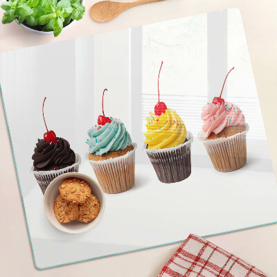 Tábua para corte Cupcake com chantilly e cereja