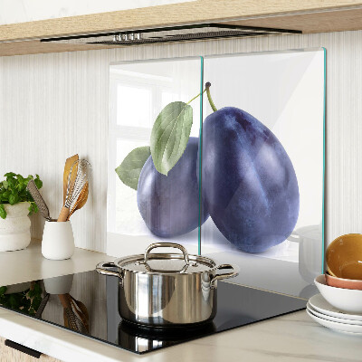 Tábua para cozinha Ameixas com folhas