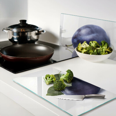 Tábua para cozinha Ameixas com folhas