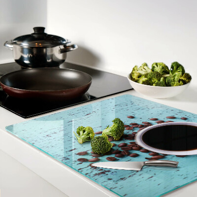 Tábua para corte Café e grãos de café