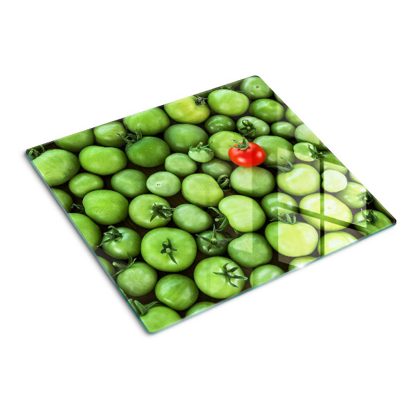 Tábua para cozinha Tomates verdes com um toque vermelho