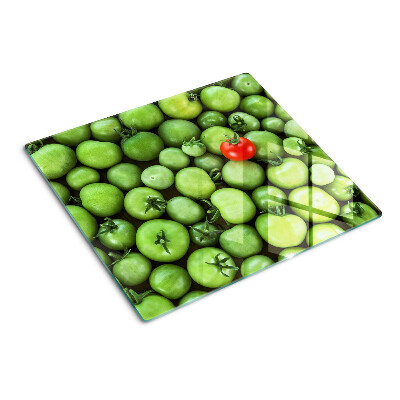 Tábua para cozinha Tomates verdes com um toque vermelho