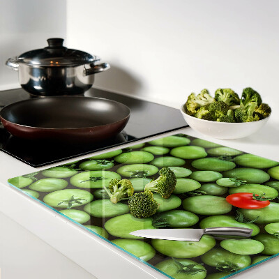 Tábua para cozinha Tomates verdes com um toque vermelho