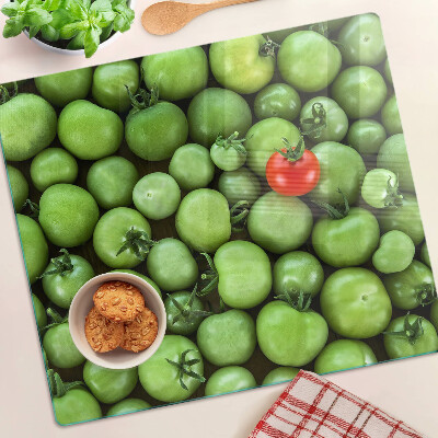Tábua para cozinha Tomates verdes com um toque vermelho