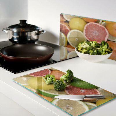 Tábua para corte Frutas cítricas em cores