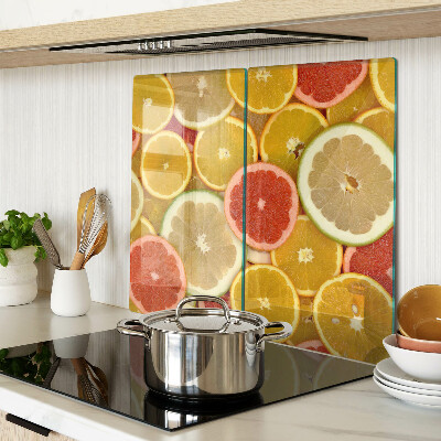 Tábua para cozinha Frutas cítricas em cores do arco-íris