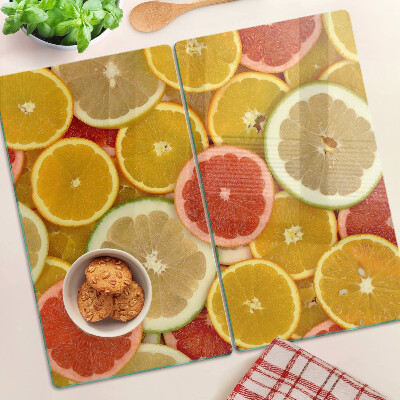 Tábua para cozinha Frutas cítricas em cores do arco-íris