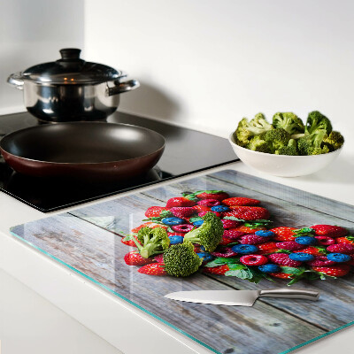 Tábua para cozinha Coração de frutas da floresta