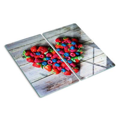 Tábua para cozinha Coração de frutas da floresta