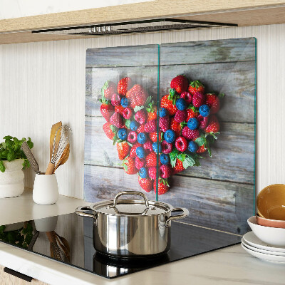 Tábua para cozinha Coração de frutas da floresta