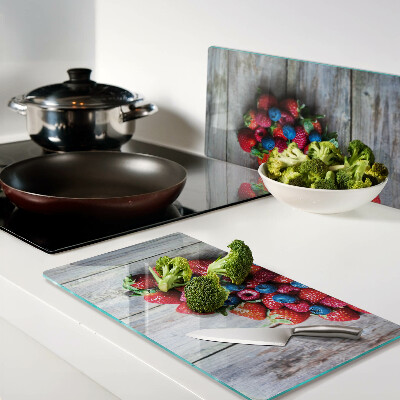 Tábua para cozinha Coração de frutas da floresta