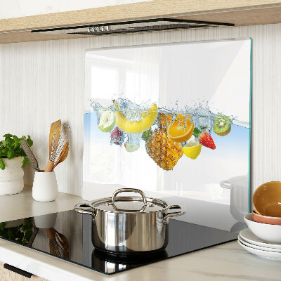 Tábua para corte Fruta na água