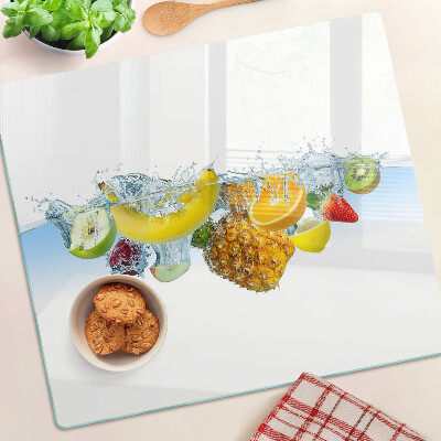 Tábua para corte Fruta na água