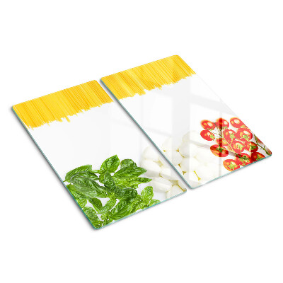 Tábua para corte Macarrão com ervas e tomates