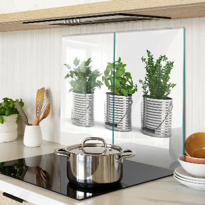 Tábua para corte Plantas em vasos de metal