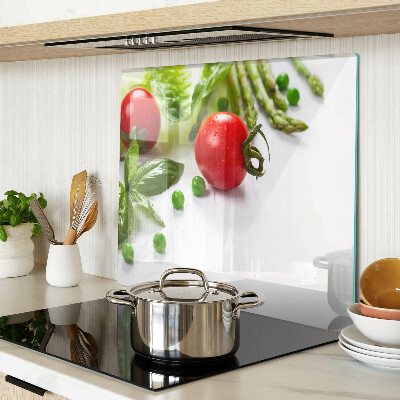 Tábua para cozinha Legumes em uma bancada branca