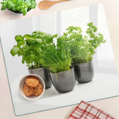 Tábua para cozinha Ervas em vasos
