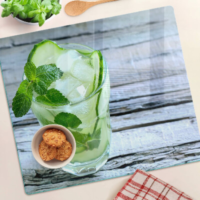 Tábua para corte Um coquetel refrescante com hortelã