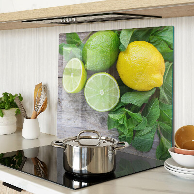 Tábua para cozinha Limões e limas com hortelã