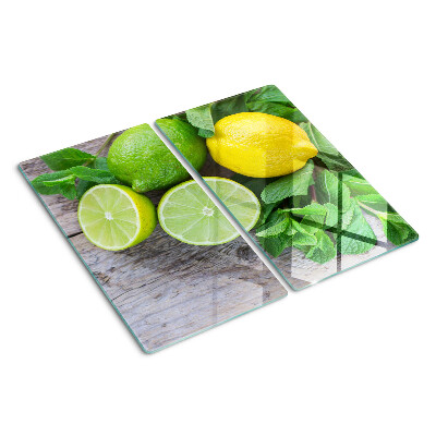 Tábua para cozinha Limões e limas com hortelã