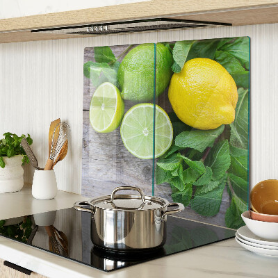 Tábua para cozinha Limões e limas com hortelã